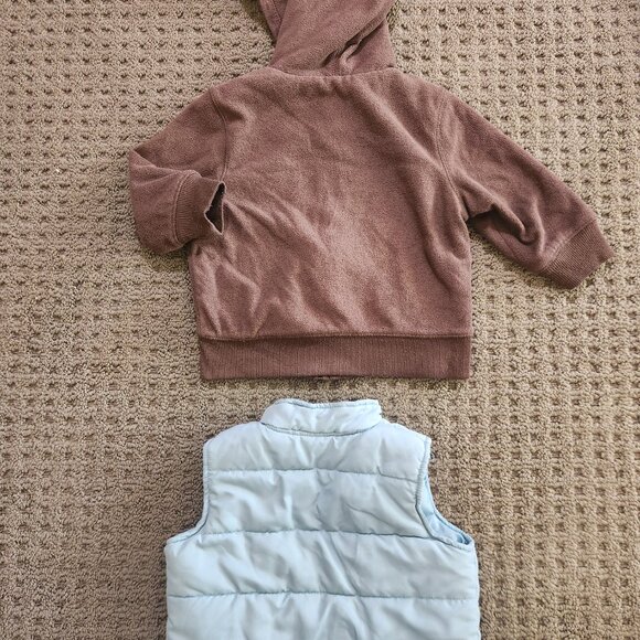 Set of 2, 18-24 Mo, Old Navy Hood Jacket + Baby Works Vest Puffer Jacket, 18 Mo - Picture 5 of 7